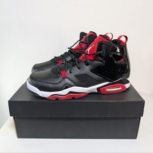Jordan FLTCLB ‘91 (GS) Size 7Y Shoes Black University Red Sneakers Women's 8.5